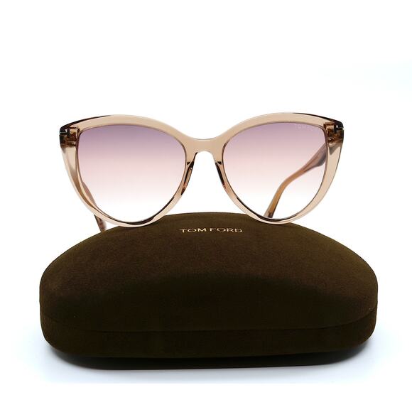 TOM FORD ISABELLA-0 TF915 45G PEACH PINK GRADIENT AUTHENTIC SUNGLASSES - Picture 8 of 14
